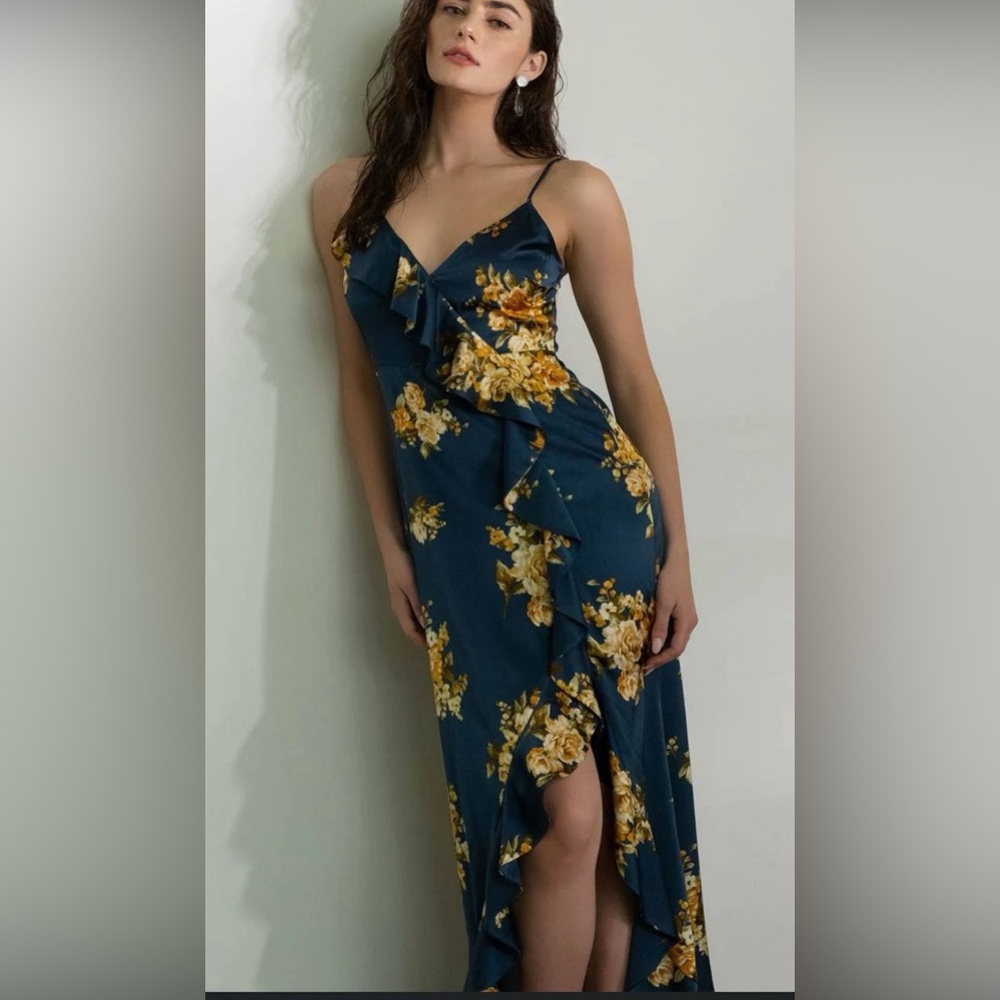 Florida Girl boutique, By the River brand, size small teal floral dress